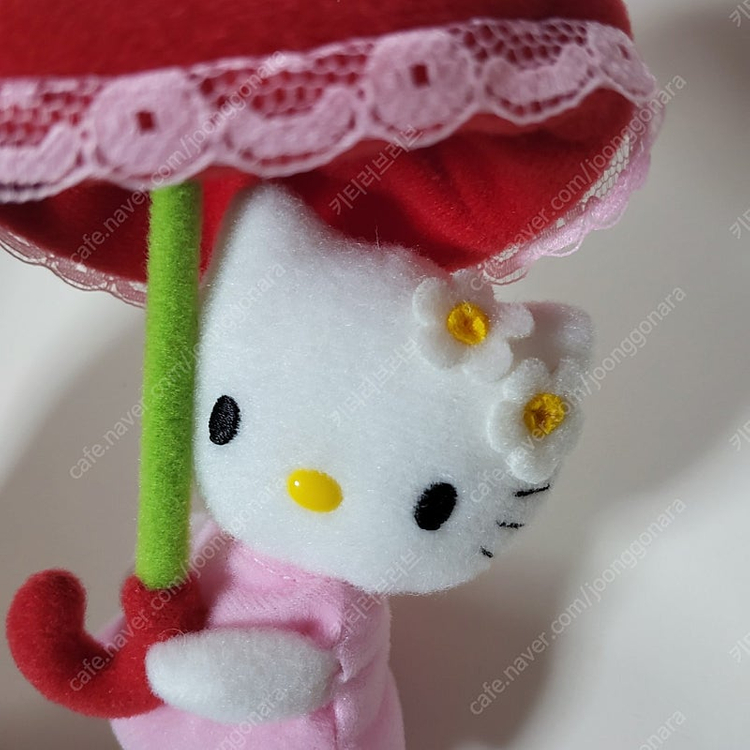 헬로키티 신슈 한정 사과 우산 키티 인형 키체인+고전 키티 스트랩 세트 이미지