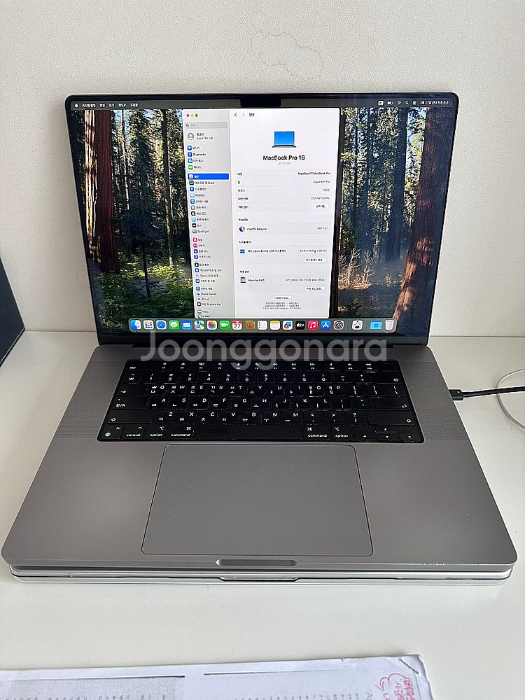 맥북프로 16인치 M1 Pro 16GB 512GB 스페...--0