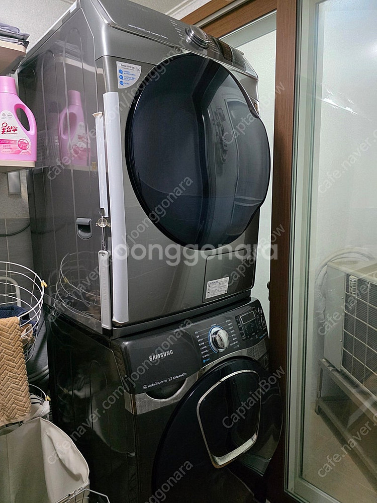 삼성 그랑데 세탁기, 건조기(브라켓포함)--0