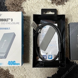 Orico 오리코 ssd 인클로저(40gbps 썬더볼트 3)