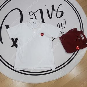 꼼데가르송 여성 카라 반팔티 M백화점 정품 판매해요