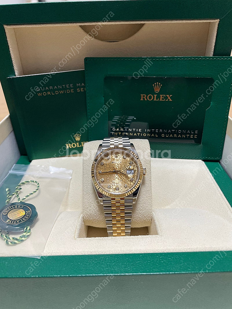 로렉스 신형 데이저스트 샴페인 텐포다이아 콤비 36MM...--2