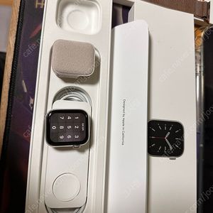 애플워치6 실버 스테인리스 40mm (정품 밀레니즈루프