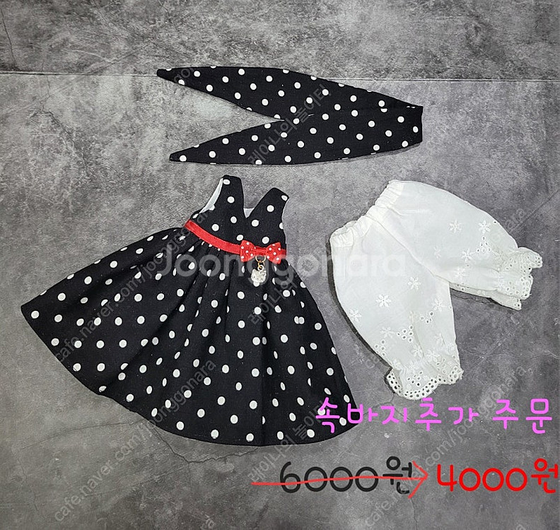 파올라레이나 키티 땡땡이원피스st(블랙)--7