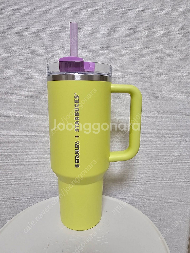 스타벅스 태국한정 스탠리 라임 퍼플 콜드컵 40oz--0