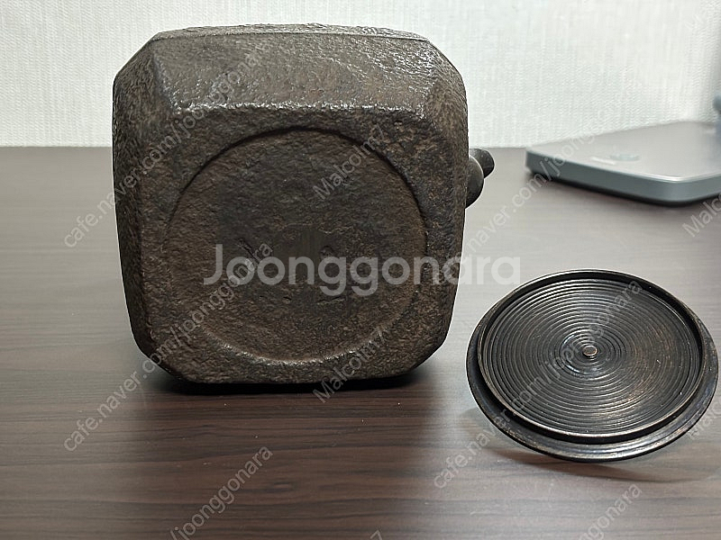 일본 골동품 철주전자--4