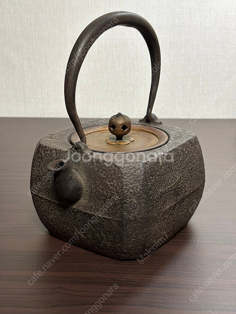 일본 골동품 철주전자--7