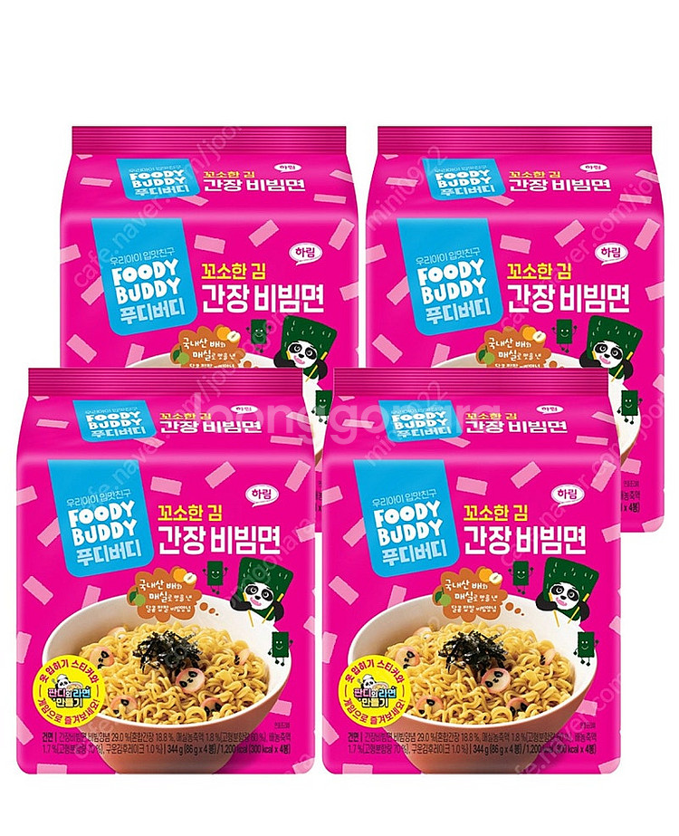 푸디버디 간장 비빔면 32개 1박스--0