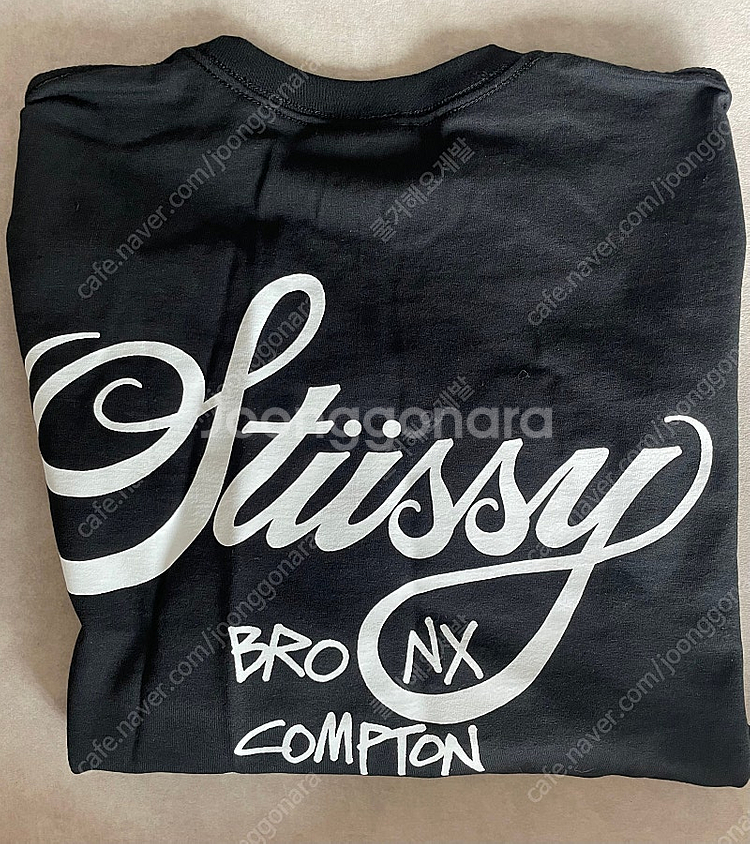 [새상품,L] stussy 스투시 월드투어 티셔츠 블랙--4