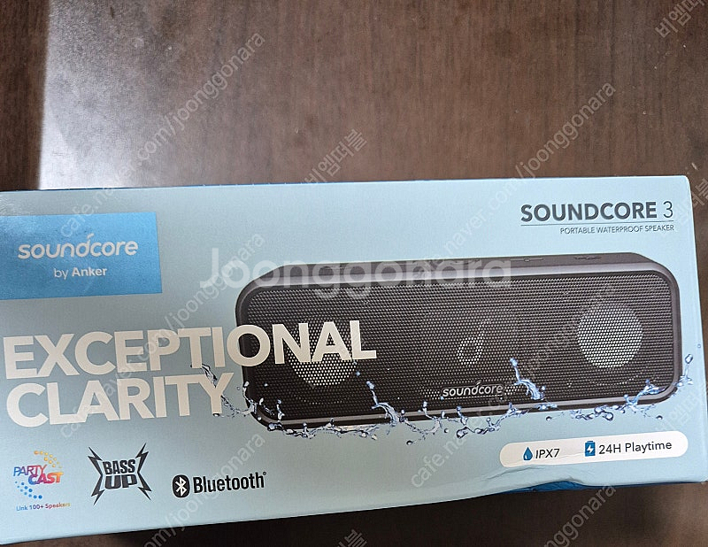 앤커(anker) 사운드코어3 블루투스 스피커 미개봉 35,000원에 판매합니다--0