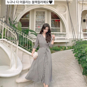 샬롯부띠끄 블랙깅엄체크/ 페어리테일아문젠
