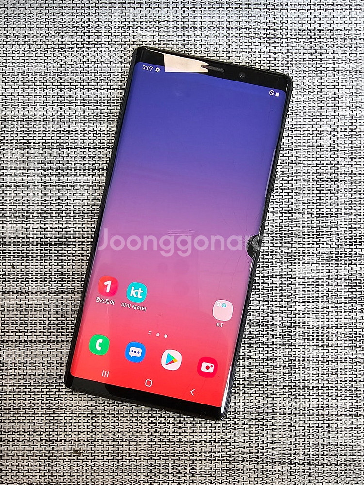 (가성비폰) 갤럭시 노트9 128G 블랙 액정파손 기능...--2