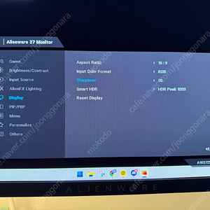 aw2725df 팝니다 모니터 qhd oled 360hz