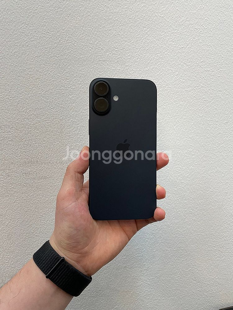 아이폰16플러스 블랙 128GB 배터리100% 상태좋은...--1