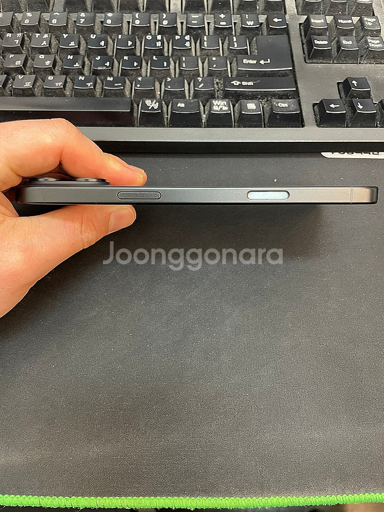 아이폰16플러스 블랙 128GB 배터리100% 상태좋은...--4