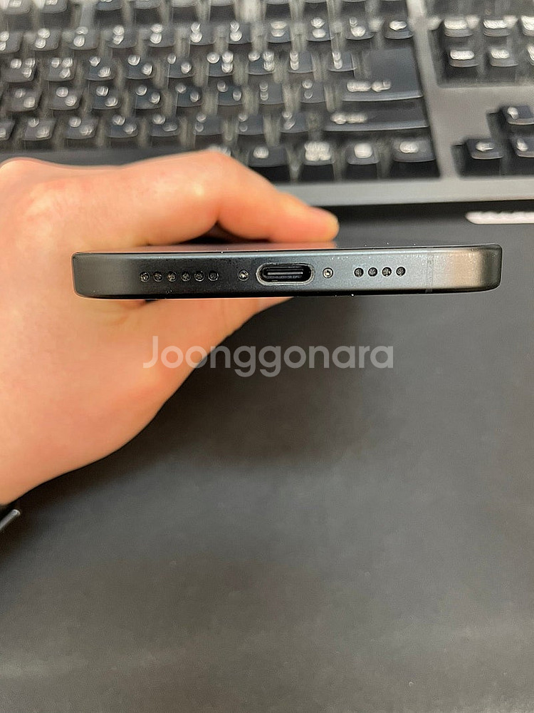 아이폰16플러스 블랙 128GB 배터리100% 상태좋은...--5