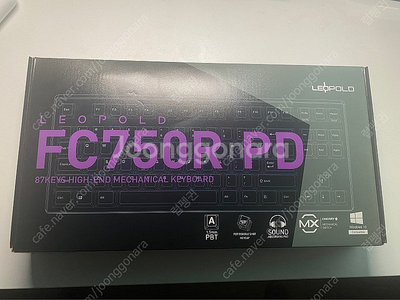 레오폴드 FC750R PD 퍼플/그레이 갈축 판매합니다...--0