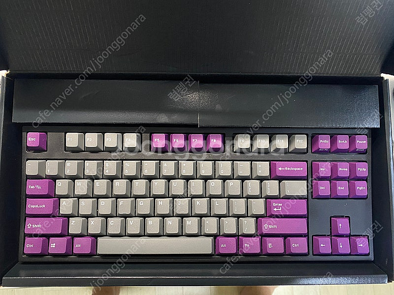 레오폴드 FC750R PD 퍼플/그레이 갈축 판매합니다...--1