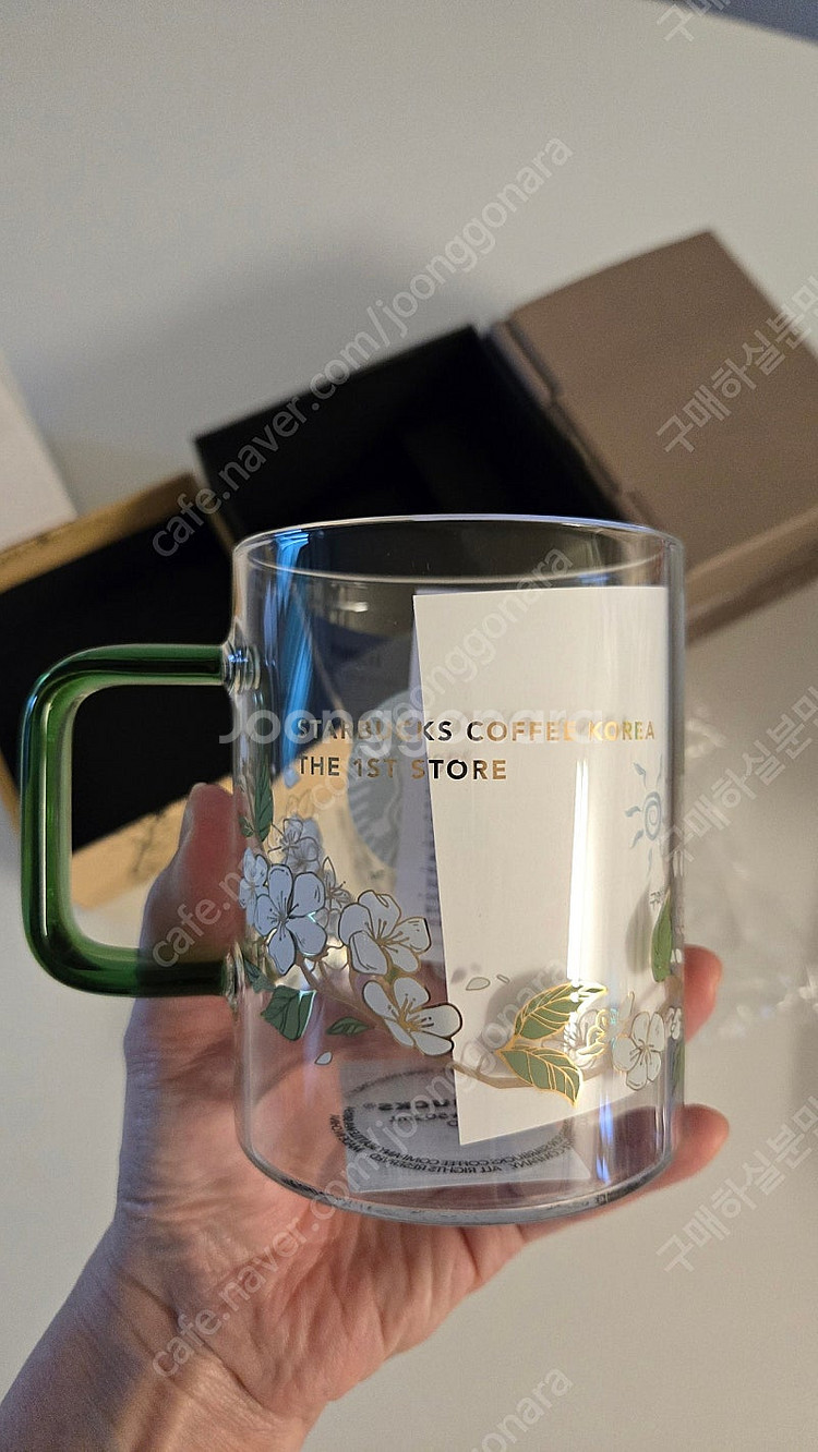 스타벅스 이대 1호점 핸들글라스 머그컵 새상품 정가이하--1