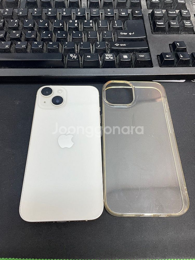아이폰14 화이트 128GB 배터리88% 상태좋은 중고...--1