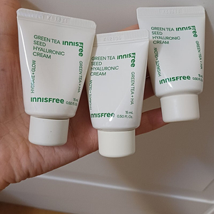 (새상품) 이니스프리 그린티 씨드 히알루론산 크림 15ml 3개 일괄전부