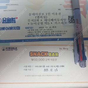 여수 유월드 루지 롱데이콤보 티켓 팜(유월드직거래함)