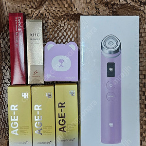 메디큐브부스터프로 라벤더 풀패키지(헤드캡,앰플3병,AHC아이크림,참존아이크림)