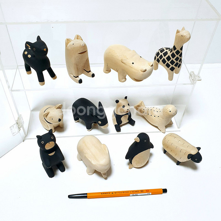 일본 T-Lab 동물 목각인형 시리즈 12종일괄--7