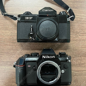 캐논 EF 수동카메라 바디 & 니콘 N2000 (F301) 바디 일괄 (고장품)