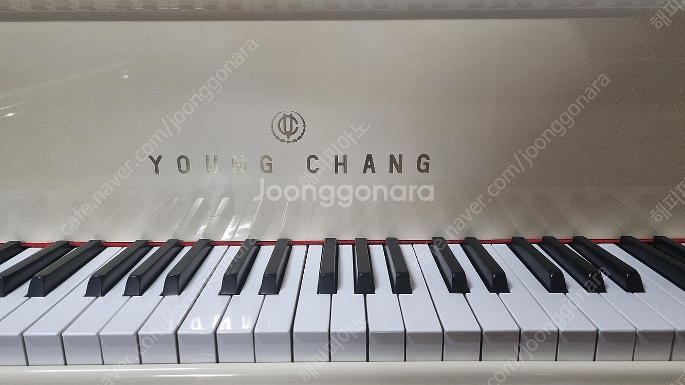 모든비용포함 영창그랜드피아노 아이보리 185싸이즈--3