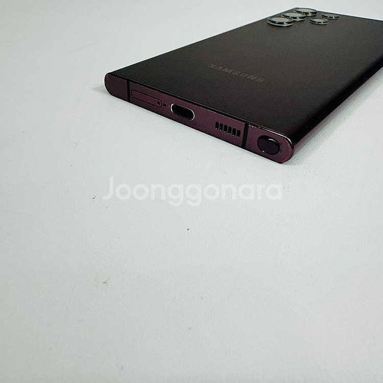 S908 ] 갤럭시 S22울트라 버건디 256기가 41...--8