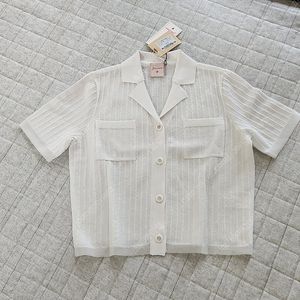 SJSJ 오픈 칼라 포켓 가디건 SJ2D4-KCDQ70WD 택채새상품