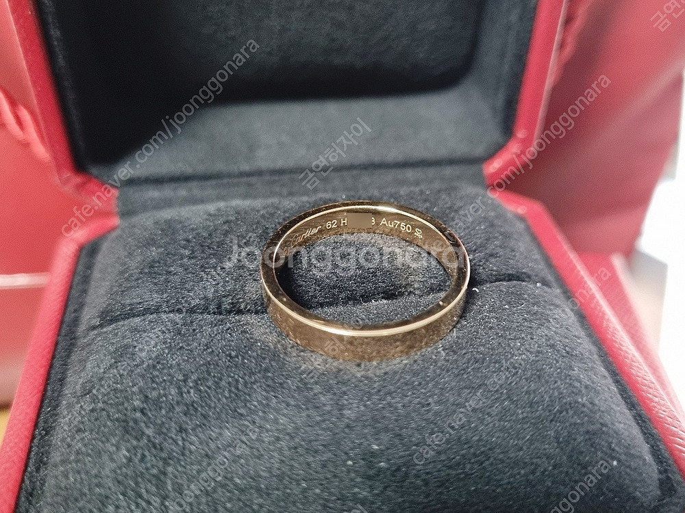 까르띠에 C 드 까르띠에 웨딩 밴드 62호 4mm--5