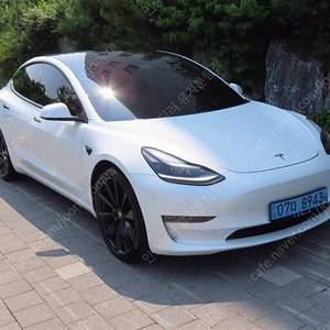 테슬라 중고차 테슬라 모델3 중고차 흰색 2021년식 33,656km 롱 레인지 중고차구매