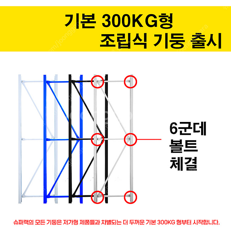 KC인증 슈퍼랙 철제선반 중량랙 경량랙 매장 물류 창고...--3