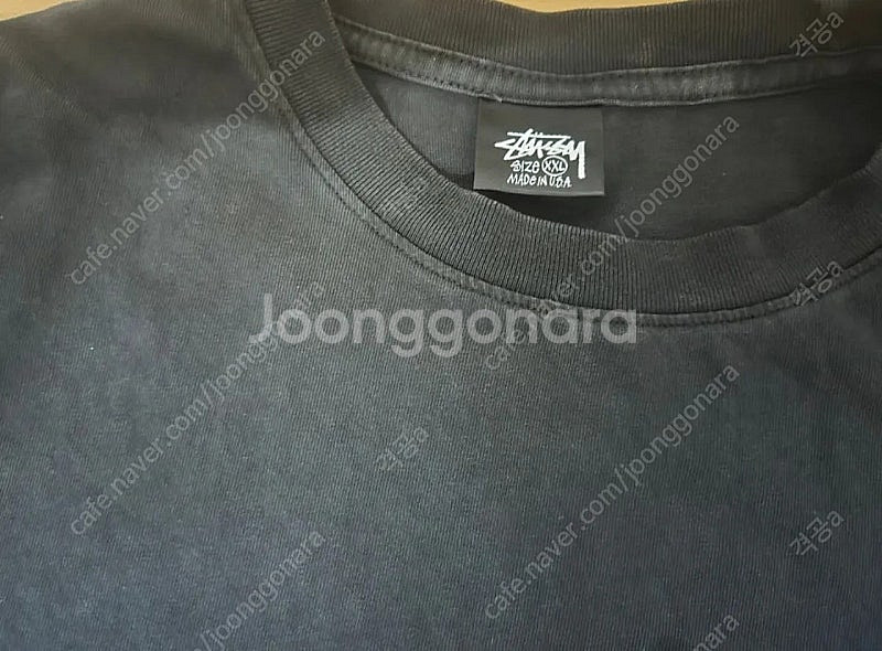 스투시 캘리포니아 그로운 피그먼트 다이드 티셔츠 블랙 ...--2