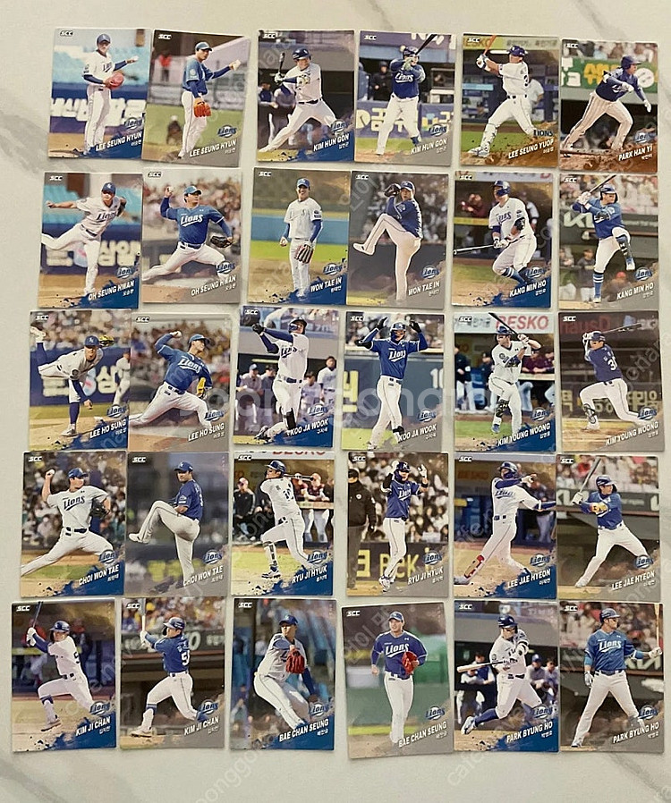 2025 kbo 크보카드 삼성 노멀 전구성--2