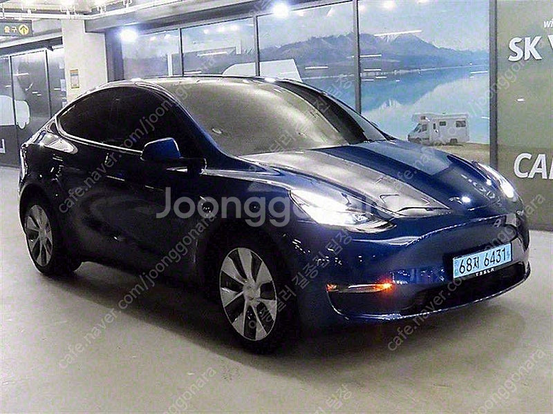 테슬라 모델 Y 중고 테슬라 중고 파란색 2022년식 ...--0