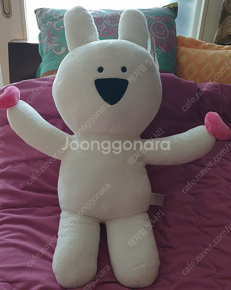 대형 토끼인형, 오버액션토끼 만세하트 인형(새것/65c...--3