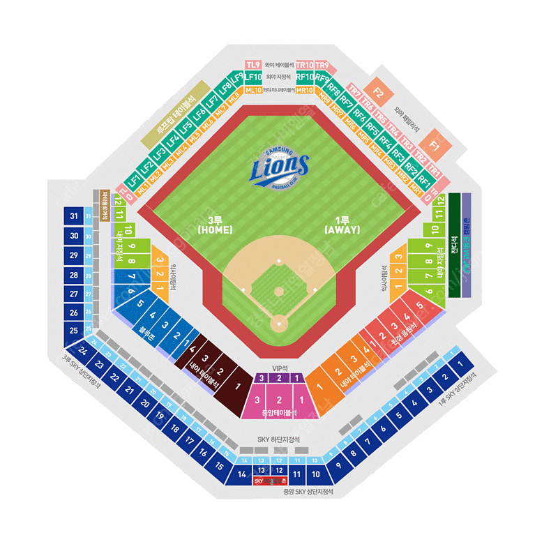 7월 5일 토요일 삼성 라이온즈 VS LG 트윈스 [1루 내야지정석] 단석, 2연석, 3연석, 4연석, 5연석, 6연석 판매합니다