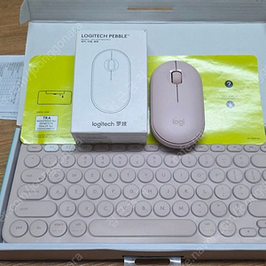 쿠팡정발 로지텍 페블 키보드 k380 마우스 m350 핑크 신품급