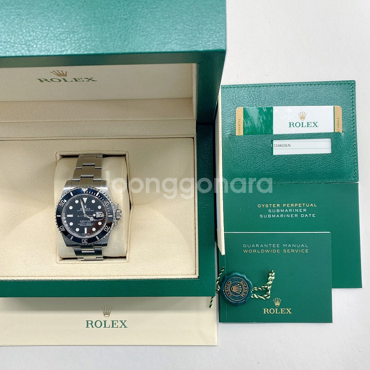 [팝니다] 롤렉스 서브마리너 구형 블랙 데이트 116610LN - 2015년식 (1000048031)--5