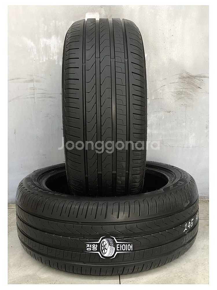 중고타이어 피렐리 신투라토 P7 245/45R18 5시...--0