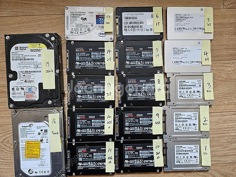 각종 SSD, m.2 (120~2T) 팝니다.--0