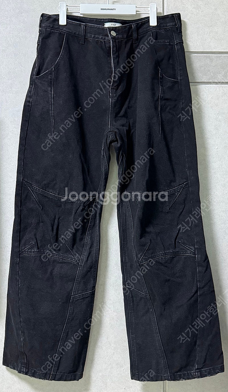 ETCE 이티씨이 커프드 패널 데님 팬츠 xl / 오엠...--0