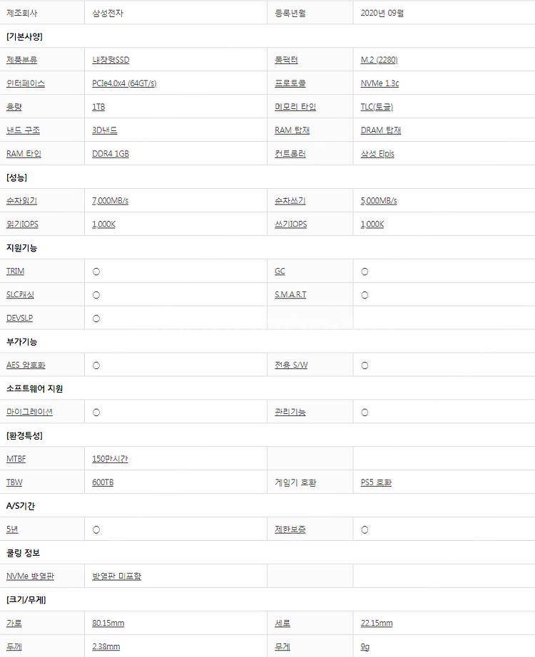 [AS 2026년10월] NVME SSD 삼성 SSD ...--1