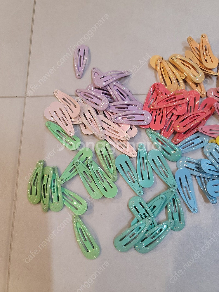 3cm 펄똑딱핀대 100개--2