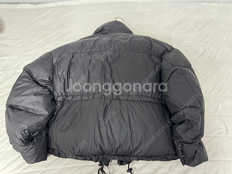 폴리테루 벨크로 집 다운 퍼퍼 자켓 블랙(4)--4