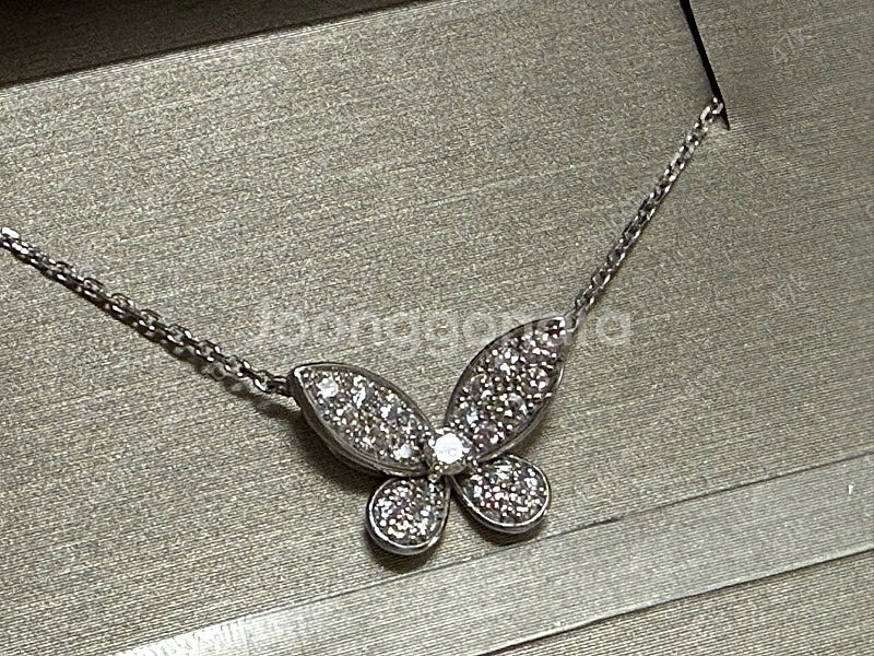 미꼬 모르포 M 목걸이 18K 다이아--3