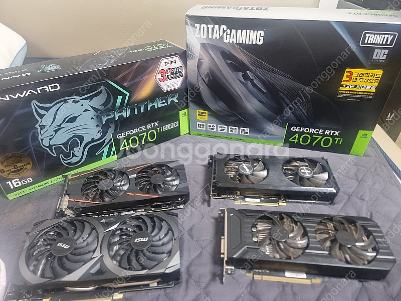 그래픽카드 정리 2탄 4070tis 4070ti 3070 3060ti 1060 rx570--0